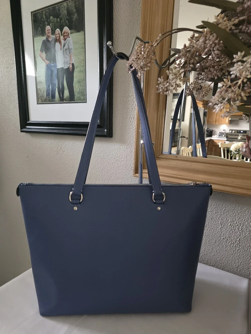 COACH  79608  Blue Gallery Shoulder Tote